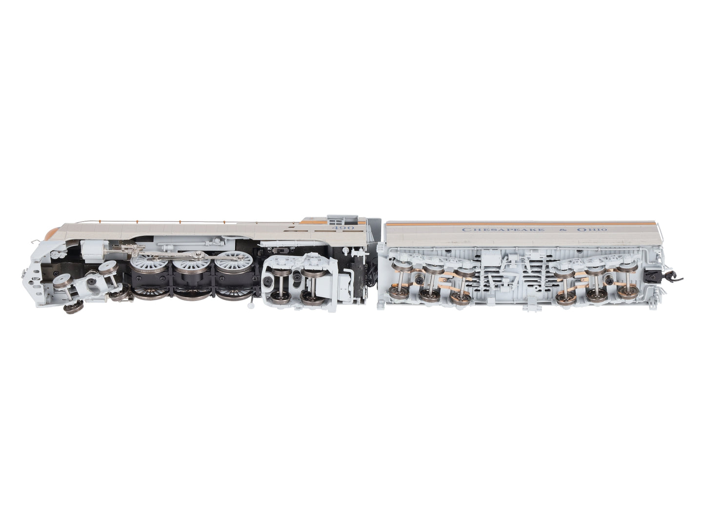 Broadway Limited 4550 HO C&O Class L-1 Hudson Steam Locomotive & Tender #490