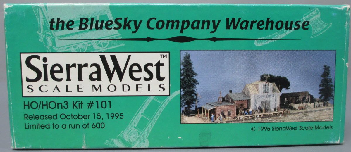 Sierra West 101 HO Scale Bluesky Company Warehouse Building Kit