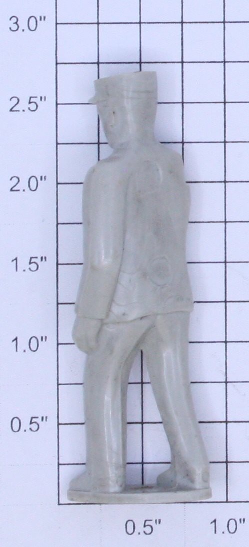 Acme 0627-1039 G Gauge Gray Railroad Conductor Figure Missing Right Arm