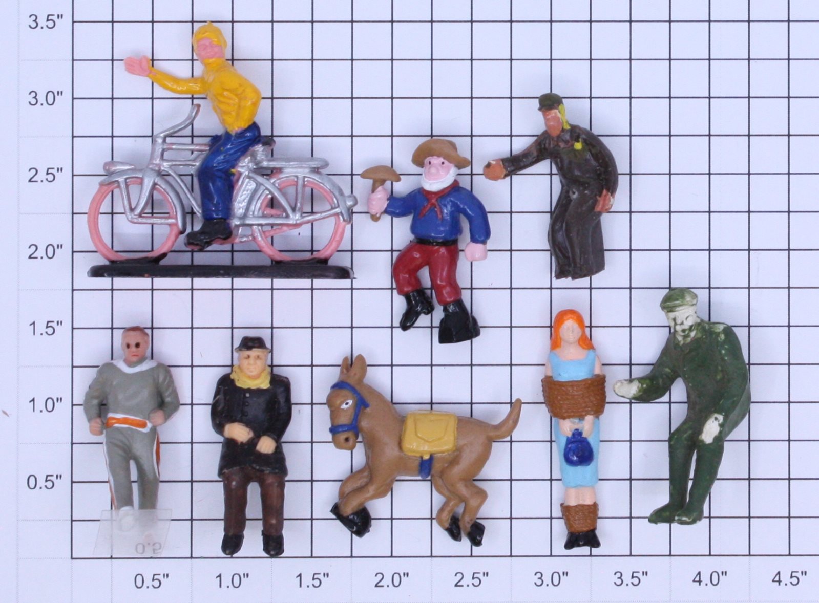 Acme 0706-1059 O Gauge Action Figure Assortment (Set of 8)