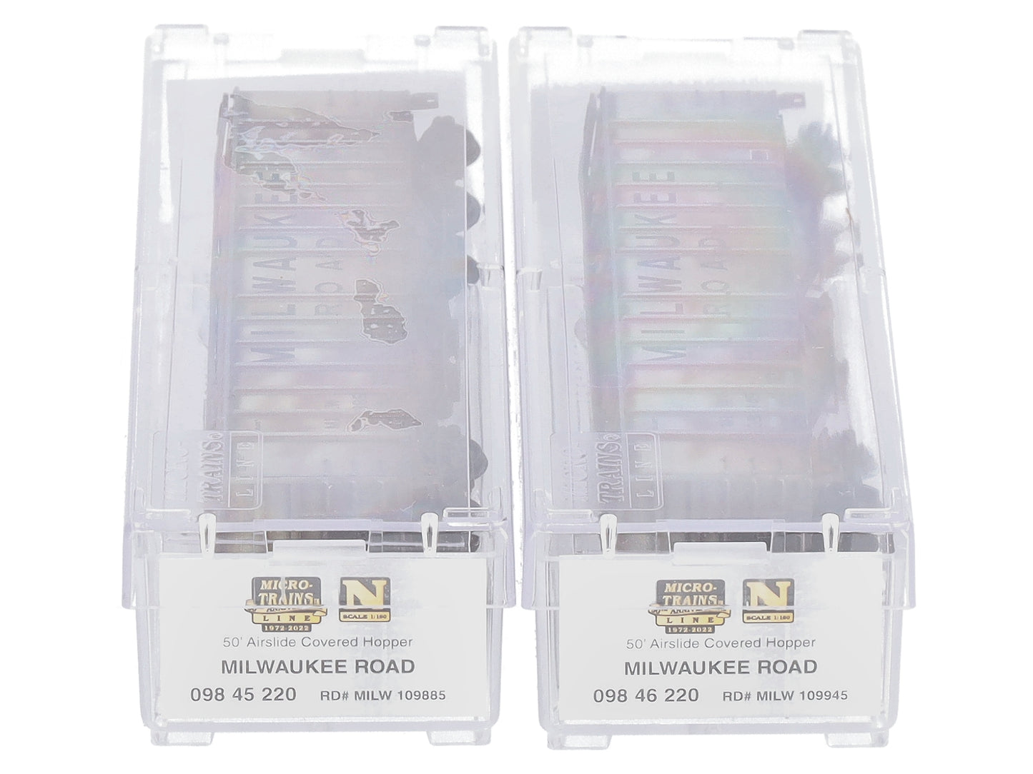 Micro-Trains 98305024 N Milwaukee Weathered 50' Hopper (Set of 2)