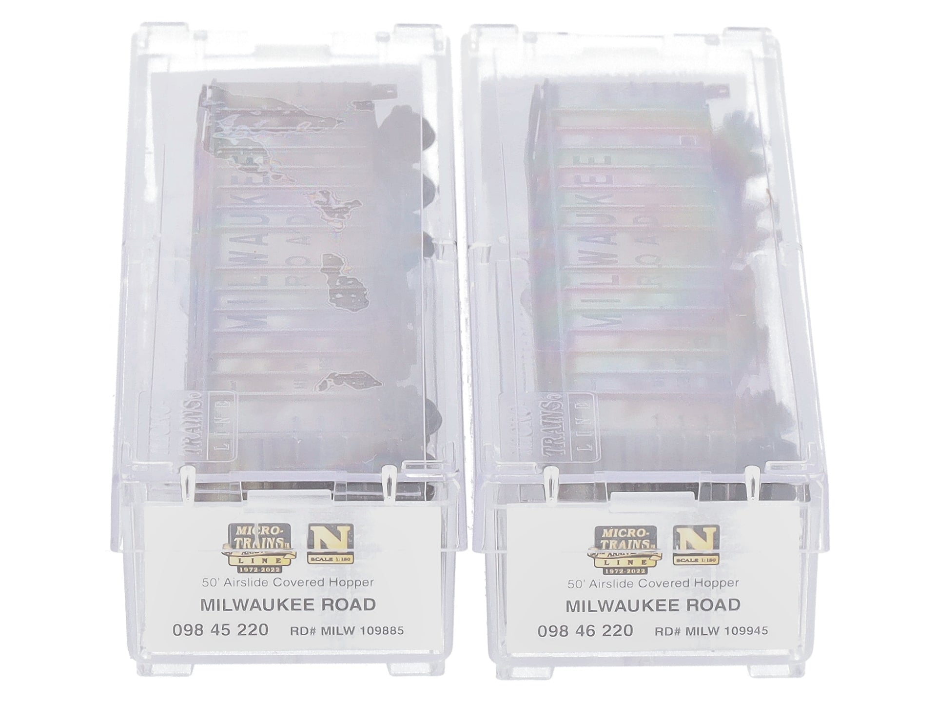 Micro-Trains 98305024 N Milwaukee Weathered 50' Hopper (Set of 2)