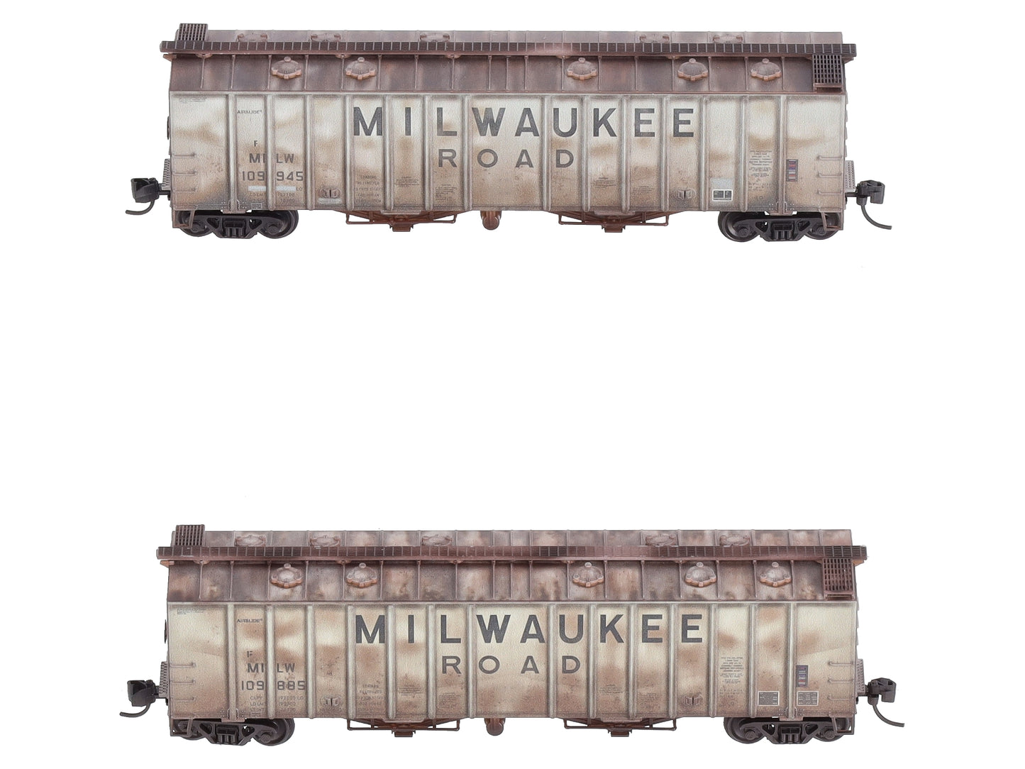 Micro-Trains 98305024 N Milwaukee Weathered 50' Hopper (Set of 2)