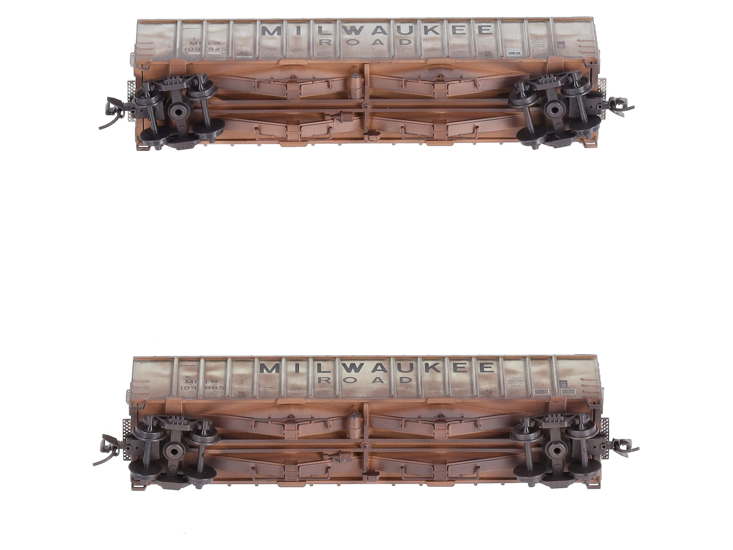 Micro-Trains 98305024 N Milwaukee Weathered 50' Hopper (Set of 2)