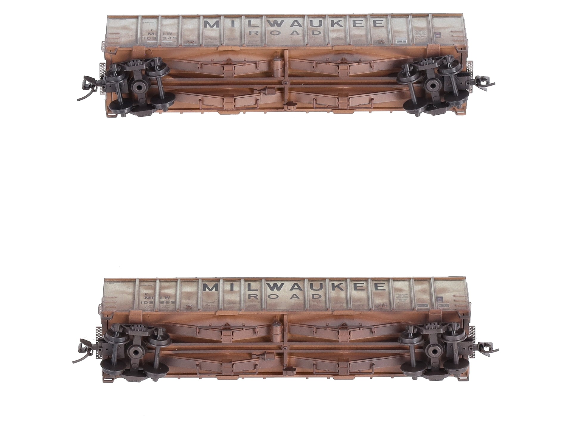 Micro-Trains 98305024 N Milwaukee Weathered 50' Hopper (Set of 2)