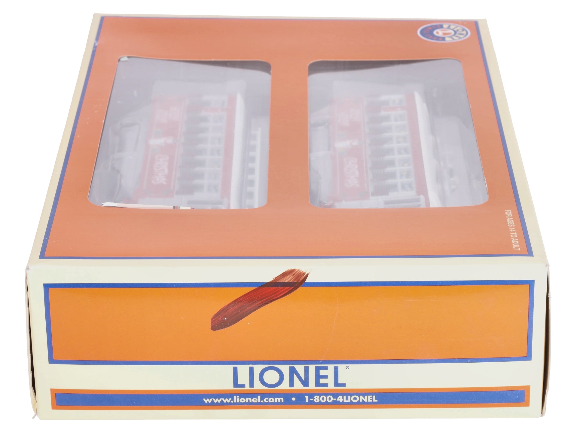 Lionel 6-38203 O-27 Holly Jolly Power & Trailer Trolley Set