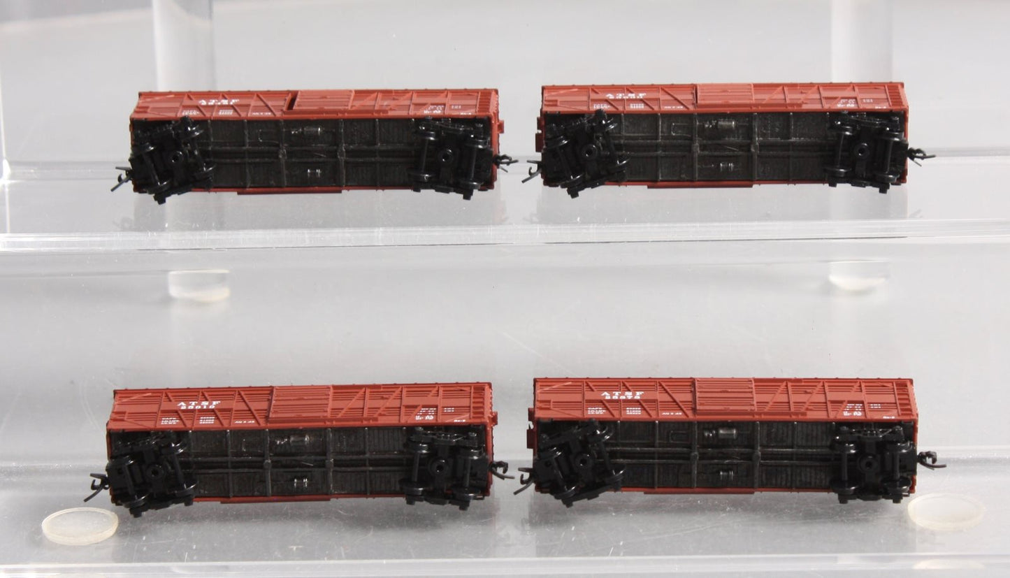 Micro-Trains 99300188 HO Atchison Topeka Santa Fe 40' Stock Car (Pack of 4)