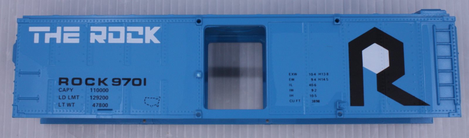 American Flyer 9701-3 The Rock Boxcar Body Shell