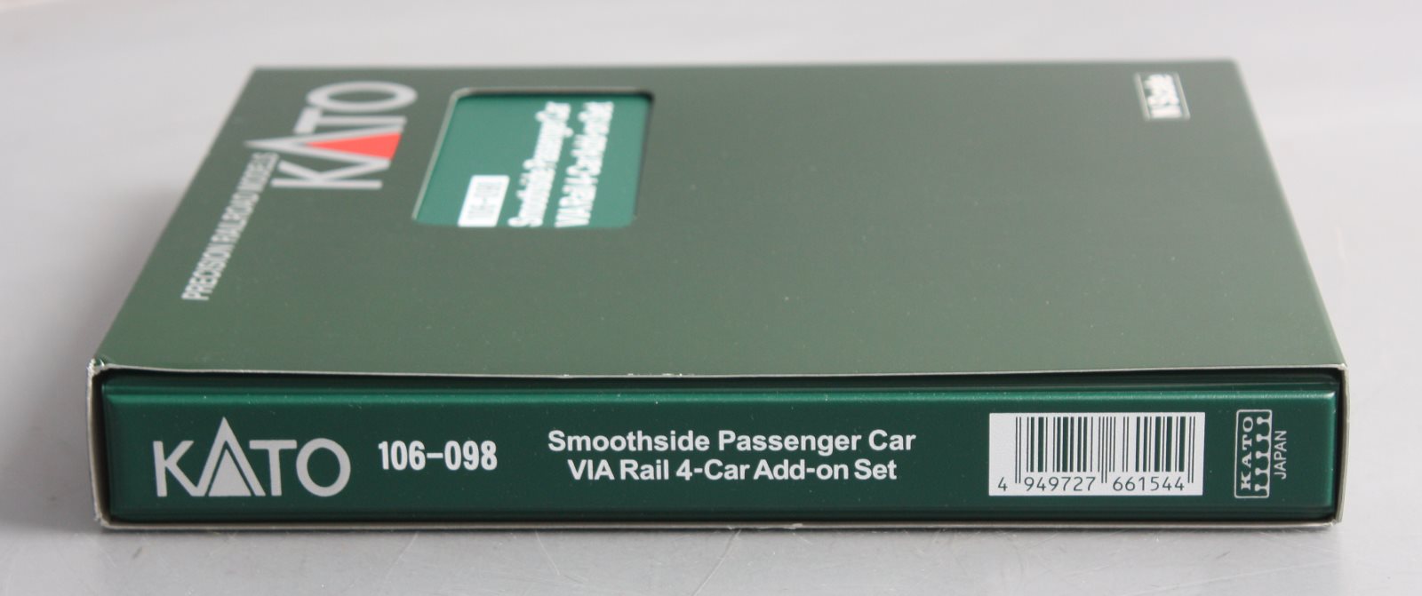 Kato 106-098 N Scale VIA Rail 4pk Smoothside Passenger Cars