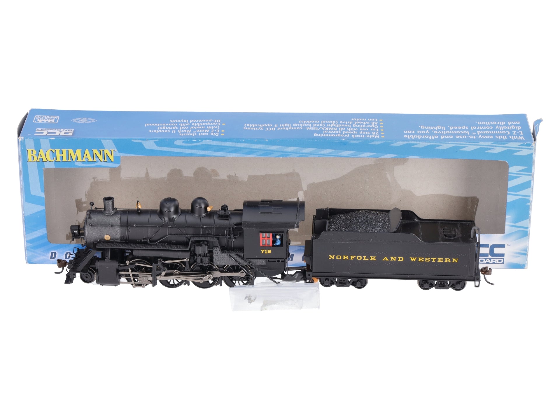 Bachmann 51318 HO Norfolk & Western 2-8-0 Consolidation Steam Loco w/DCC #718