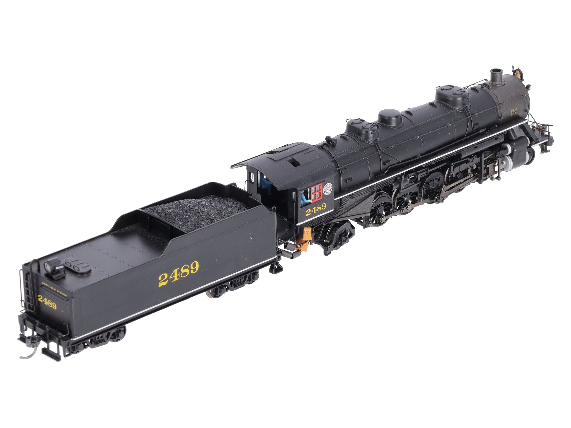 Bachmann 83804 HO Scale Seaboard USRA Light 2-10-2 Steam Locomotive #2489