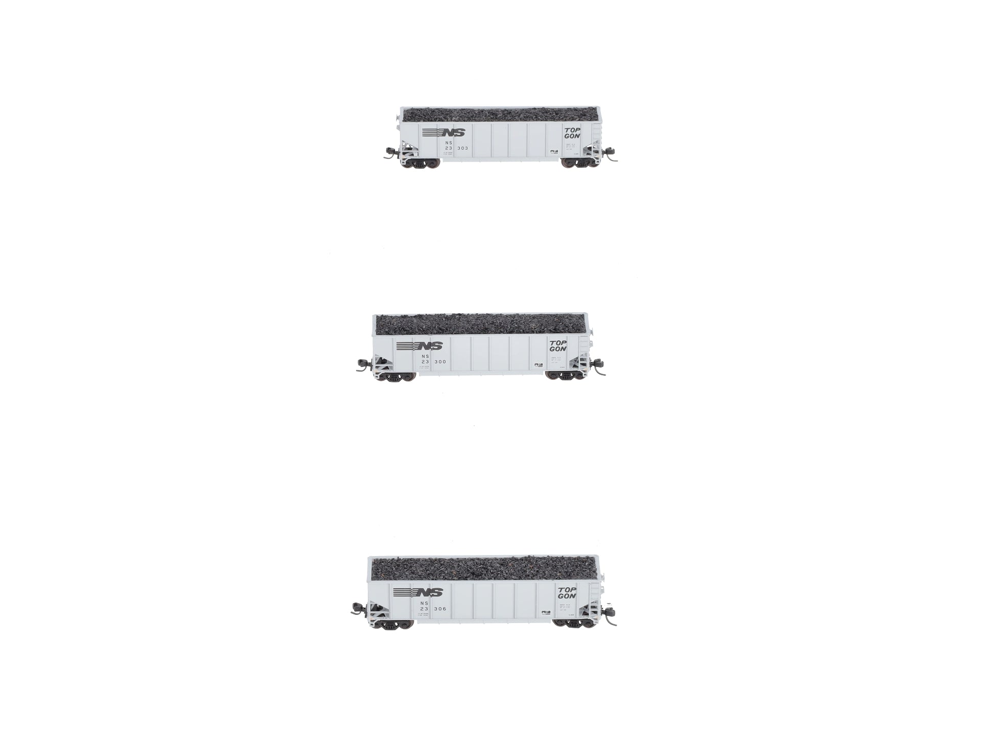 Atlas 20004015 N Norfolk Southern G-86R TopGon Freight Car #23300, (Pack of 3)