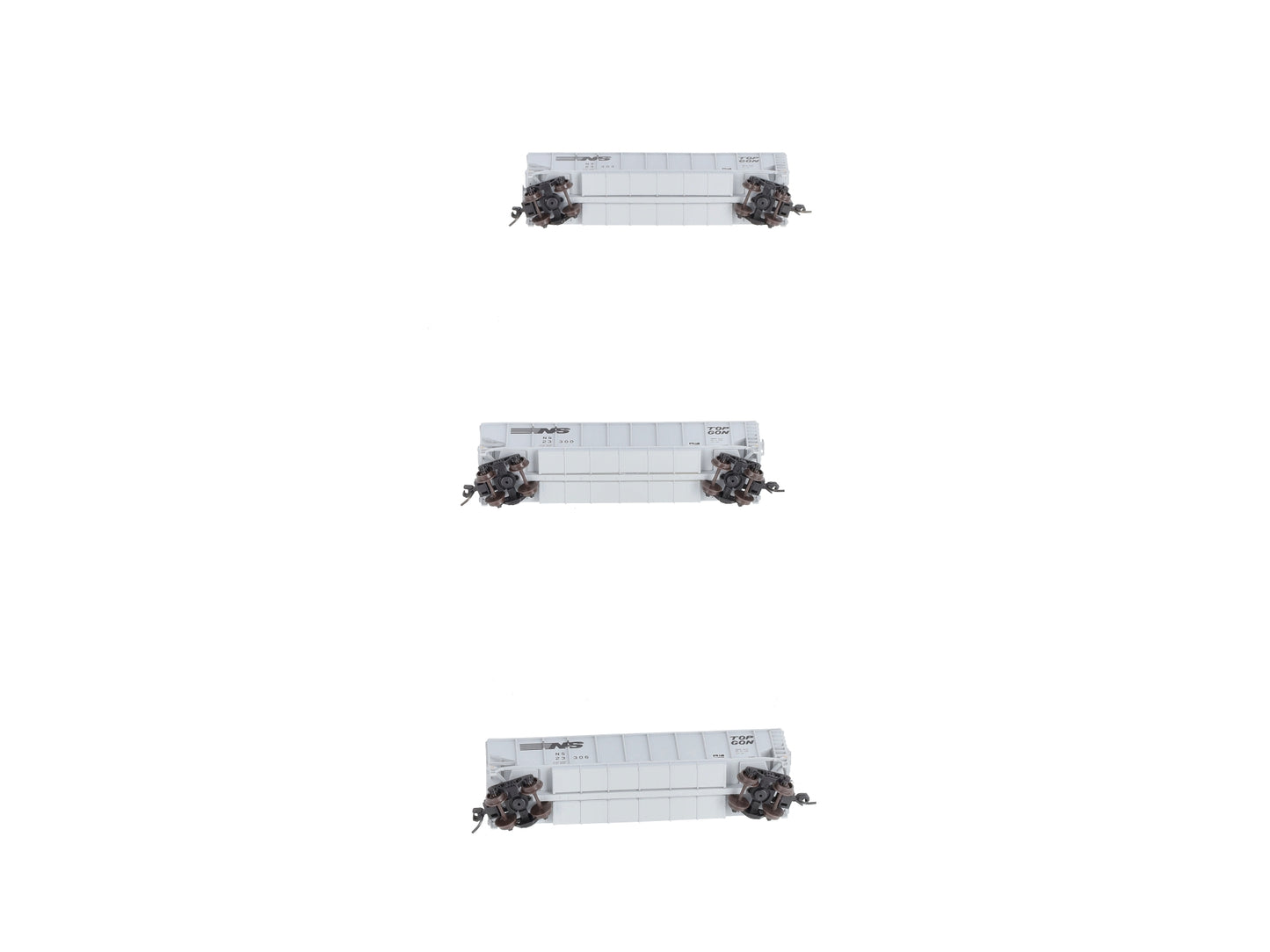 Atlas 20004015 N Norfolk Southern G-86R TopGon Freight Car #23300, (Pack of 3)