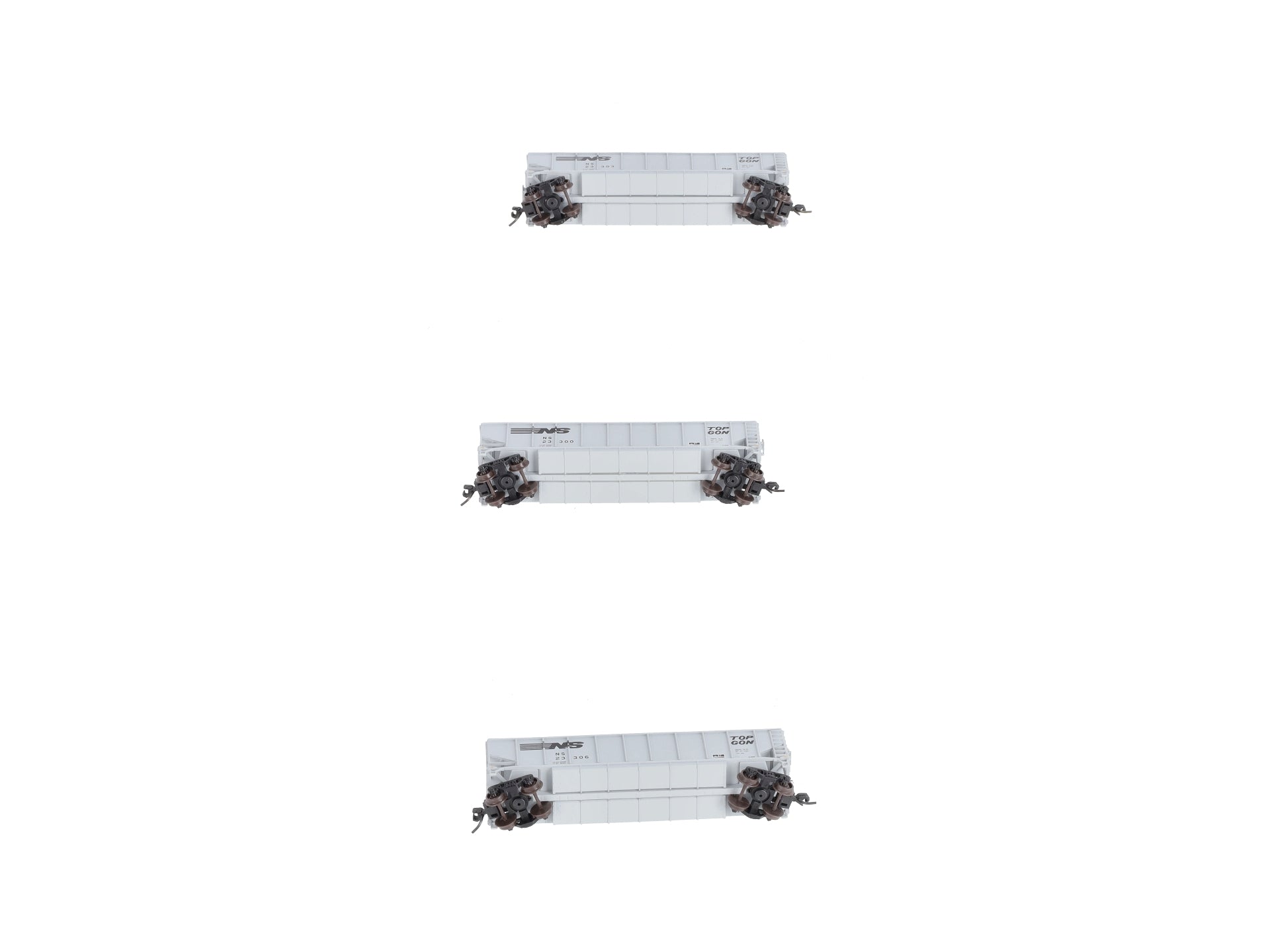 Atlas 20004015 N Norfolk Southern G-86R TopGon Freight Car #23300, (Pack of 3)
