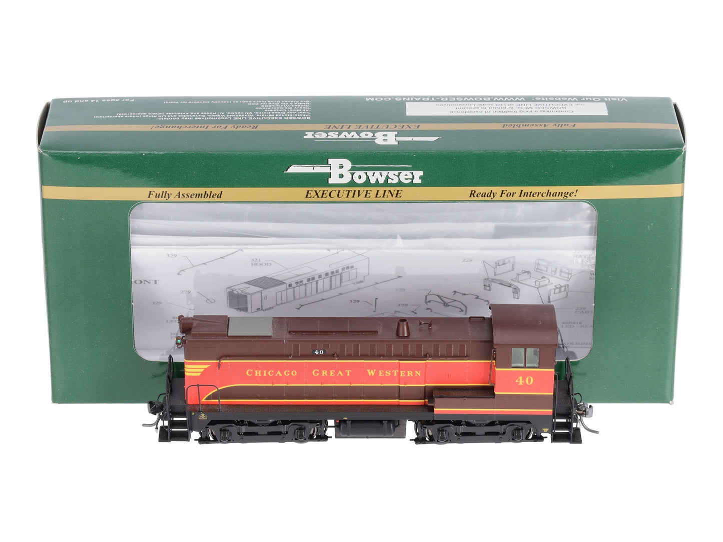 Bowser 23778 HO Chicago Great Western DS 4-4-1000 #40