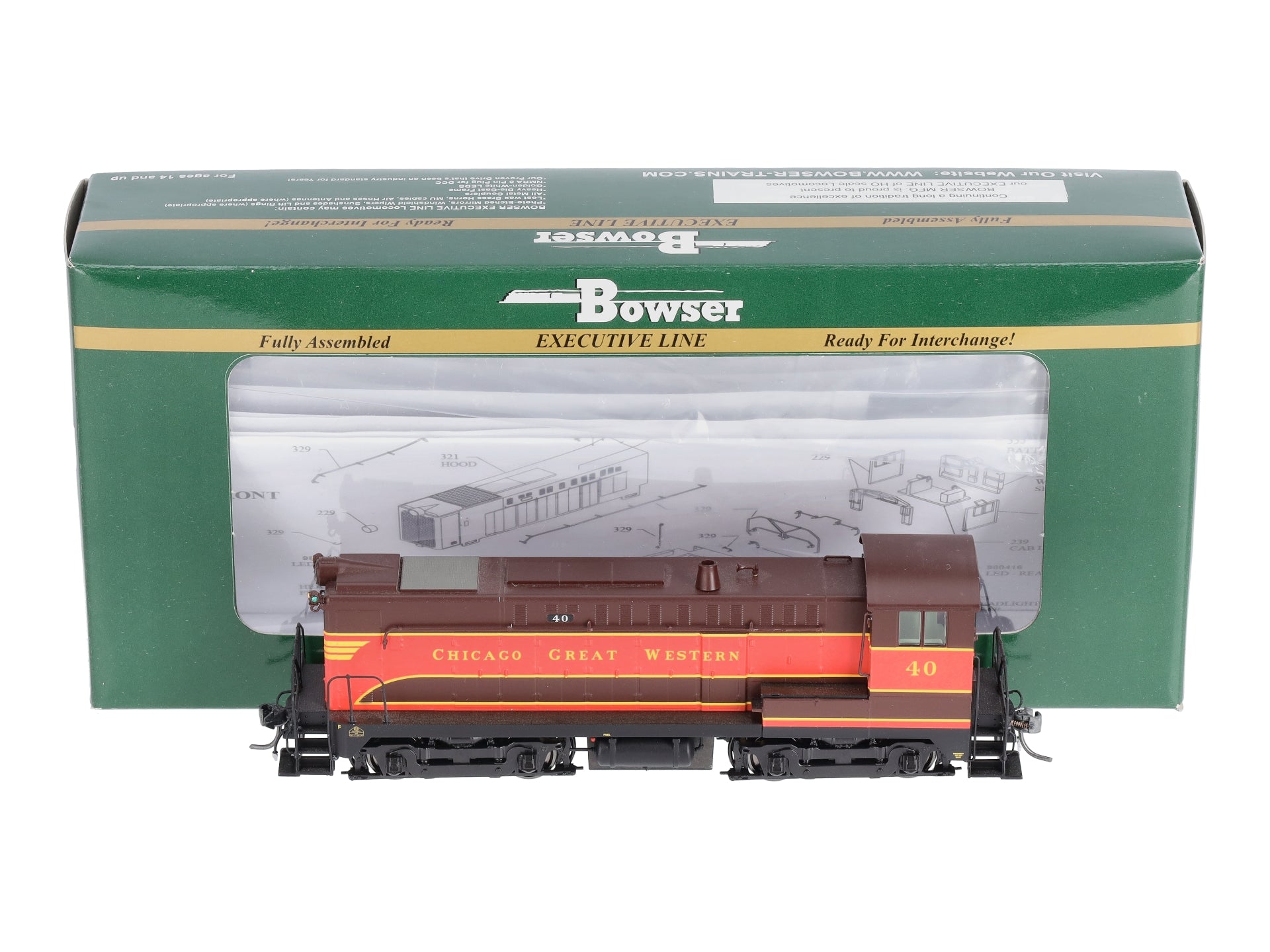 Bowser 23778 HO Chicago Great Western DS 4-4-1000 #40