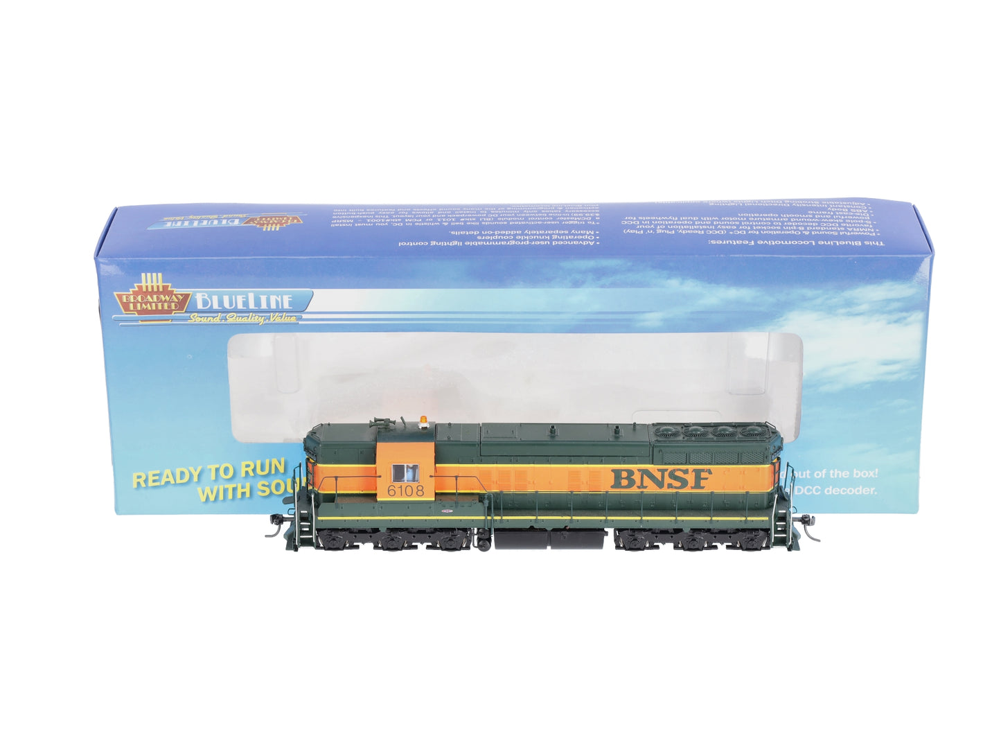 Broadway Limited 5292 HO Burlington Northern Santa Fe EMD SD9 with Sound #6108