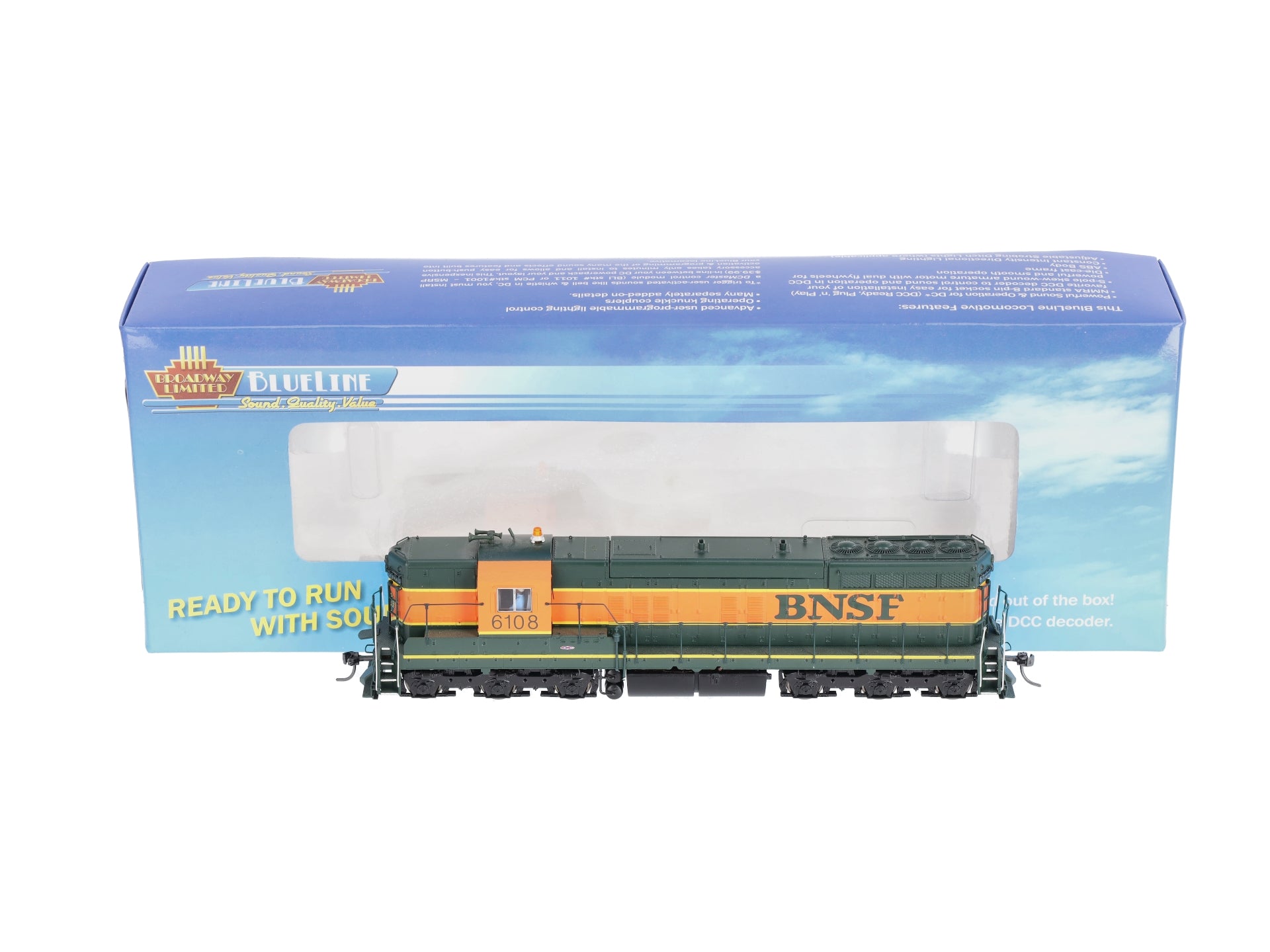 Broadway Limited 5292 HO Burlington Northern Santa Fe EMD SD9 with Sound #6108