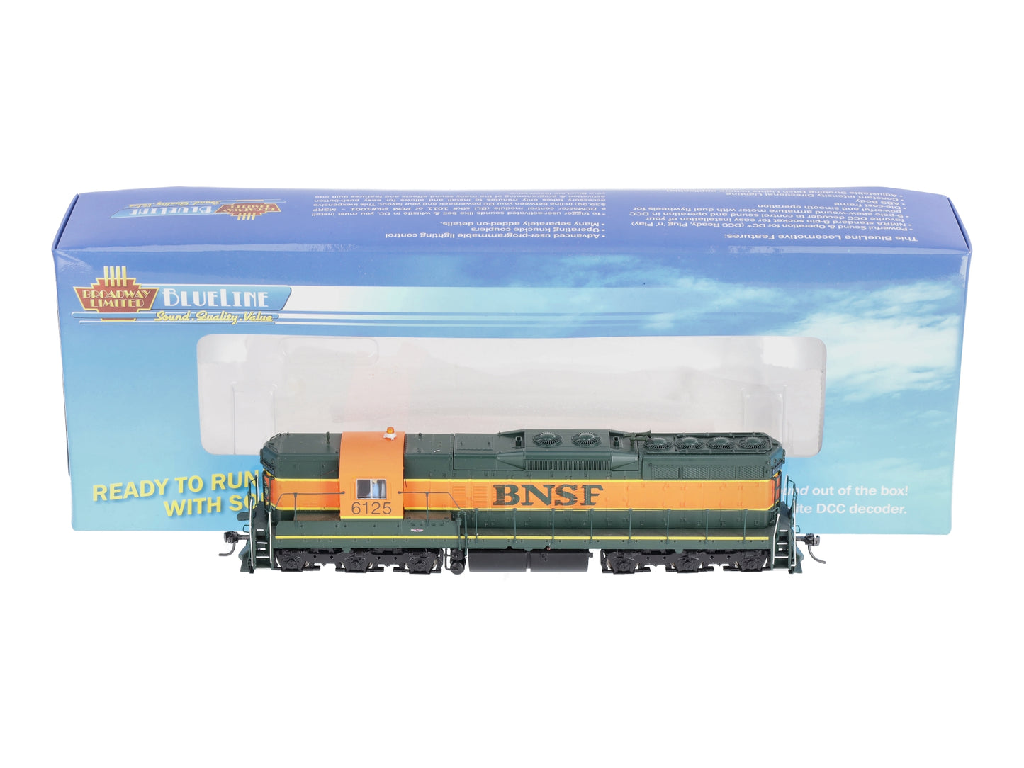 Broadway Limited 5293 HO Burlington Northern Santa Fe EMD SD9 with Sound #6125