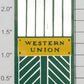 Noma 450-4 "Western Union" Light Green Door w/ Adhesive on Back