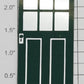 Noma 450-6 Plain Dark Green Door w/ Adhesive on Back