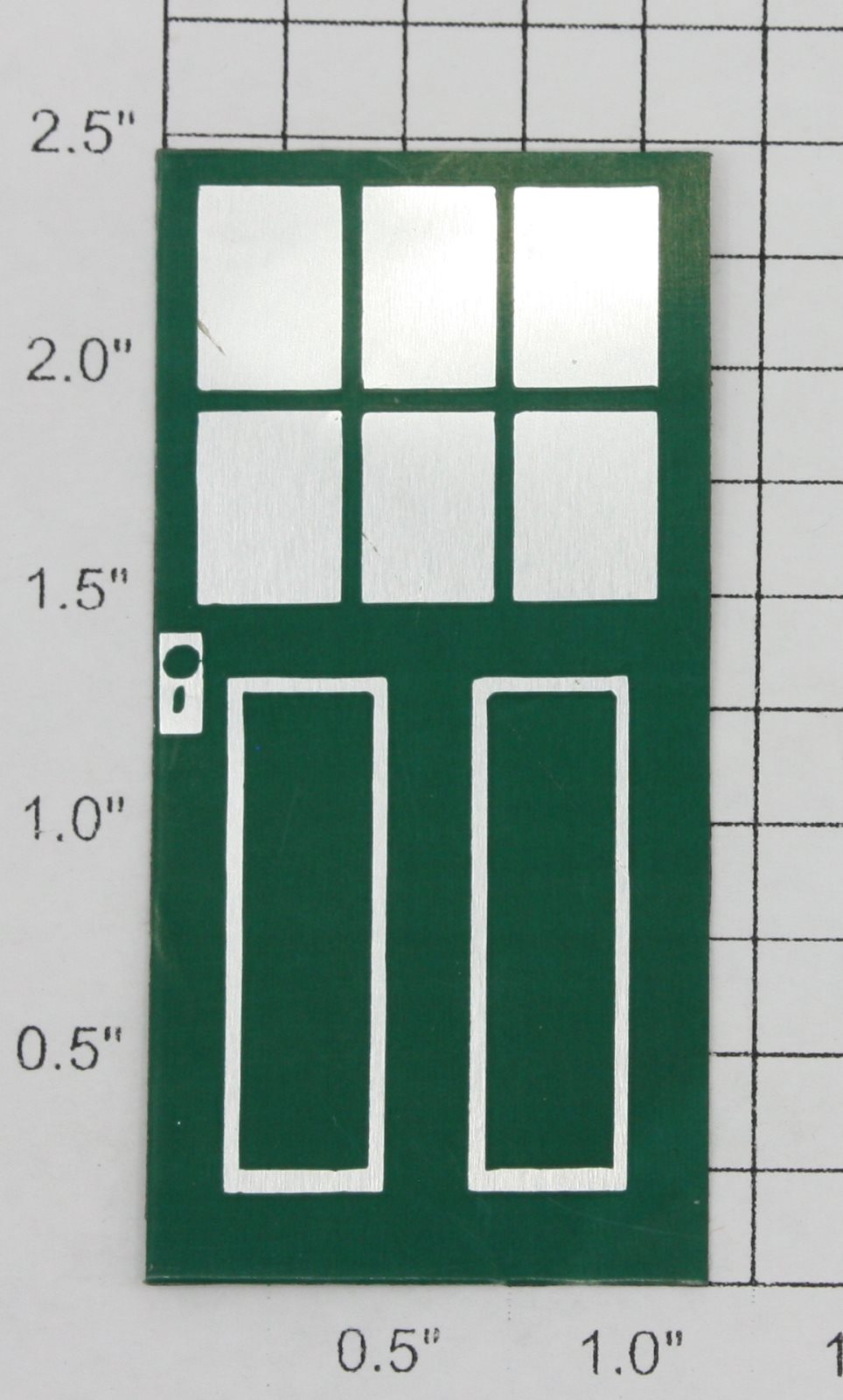 Noma 450-6 Plain Light Green Door w/ Adhesive on Back