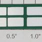 Noma 450-8 Light Green Eight Panel Window w/ Adhesive on Back