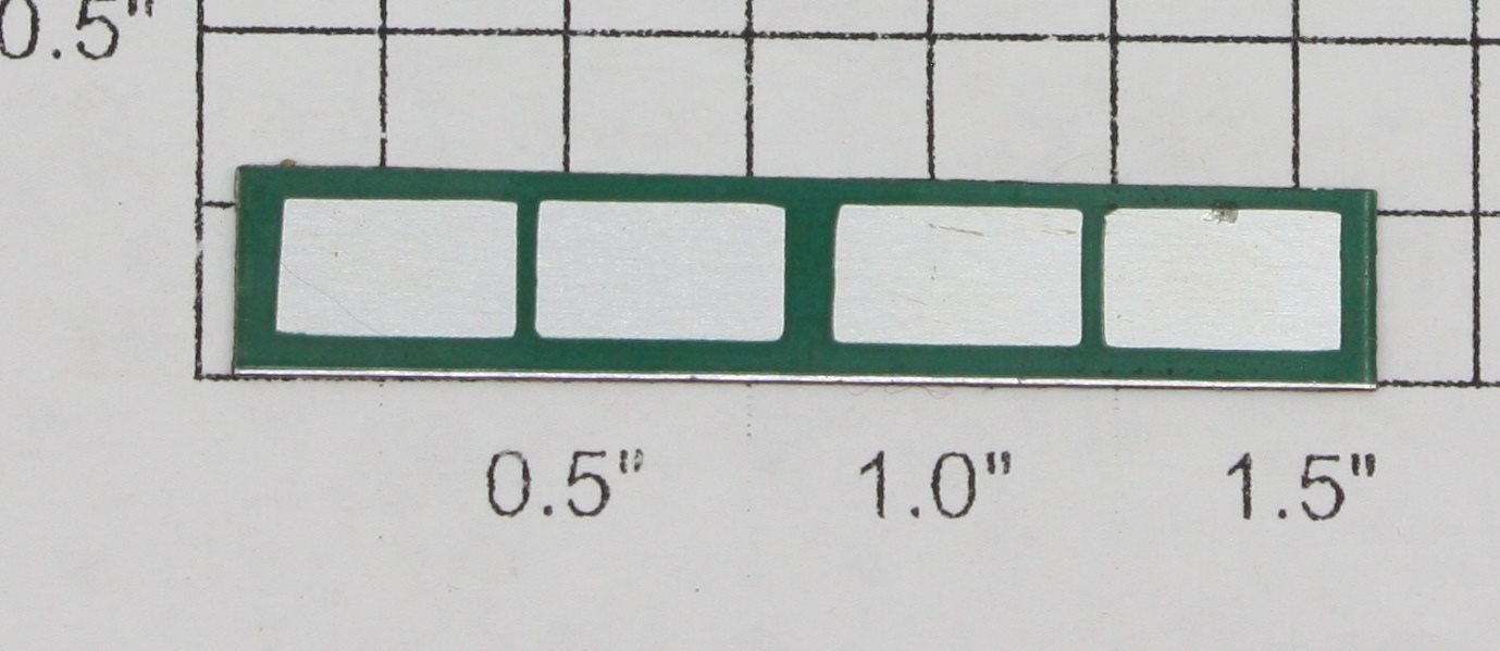 Noma 450-4 Light Green Four Panel Window w/ Adhesive on Back