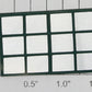 Noma 450-12 Light Green Twelve Panel Window w/ Adhesive on Back
