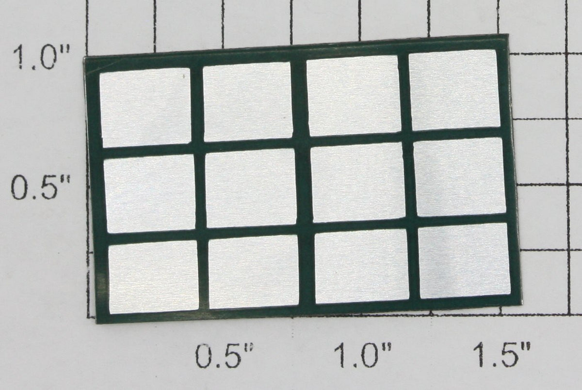 Noma 450-12 Light Green Twelve Panel Window w/ Adhesive on Back