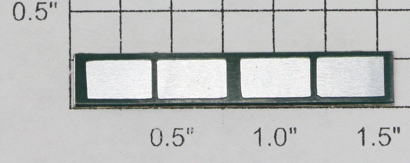 Noma 450-4 Dark Green Four Panel Window w/ Adhesive on Back
