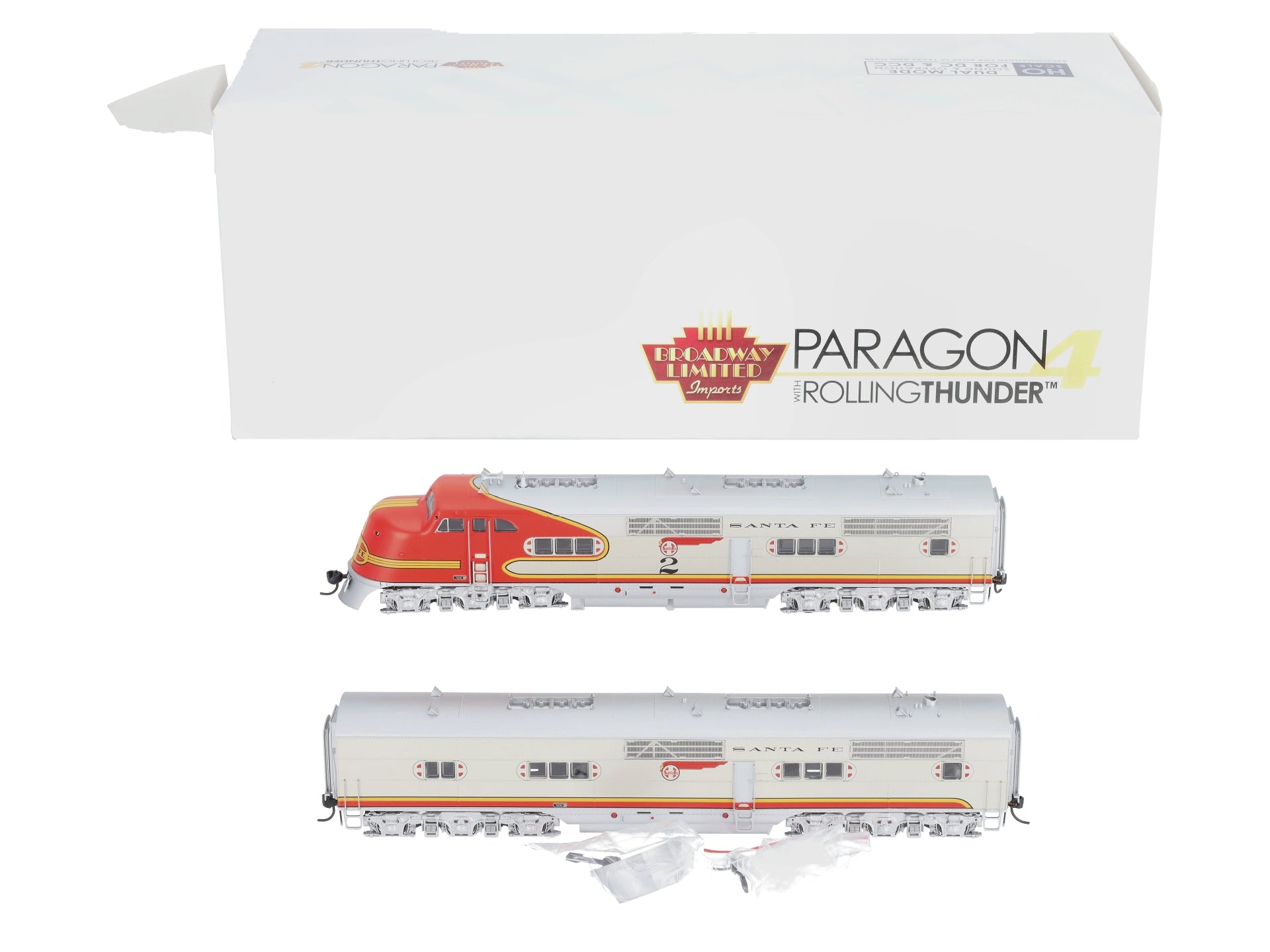 Broadway Limited 6890 HO ATSF E1 A/B Diesel Locomotive Sound/DC/DCC #2L/2A
