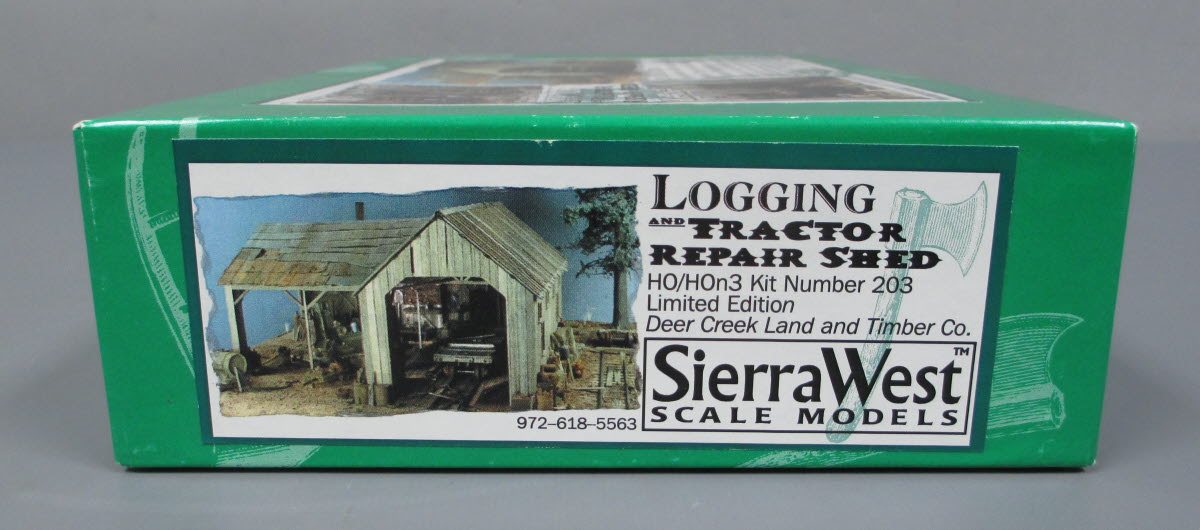Sierra West 203 HO Logging and Tractor Repair Shed Limited Edition Building Kit