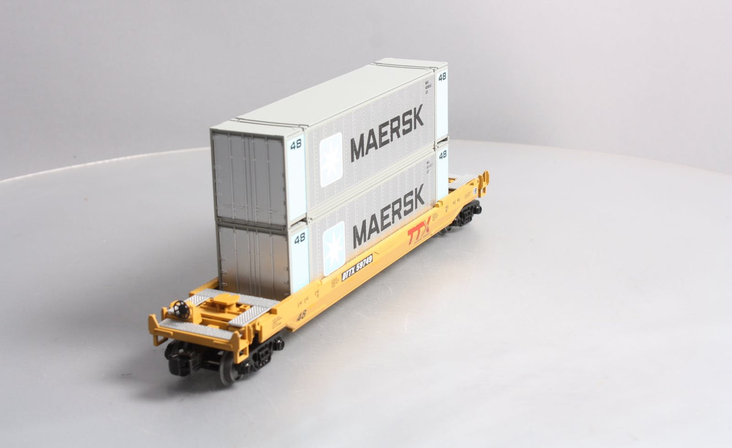 MTH 30-76599 O Gauge TTX Husky Stack Car #59749