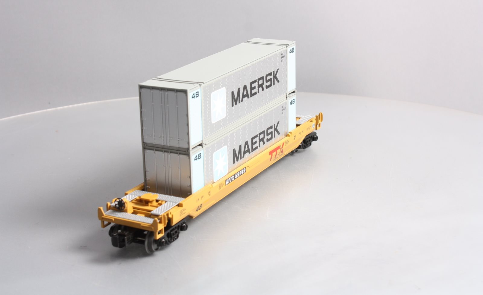 MTH 30-76599 O Gauge TTX Husky Stack Car #59749