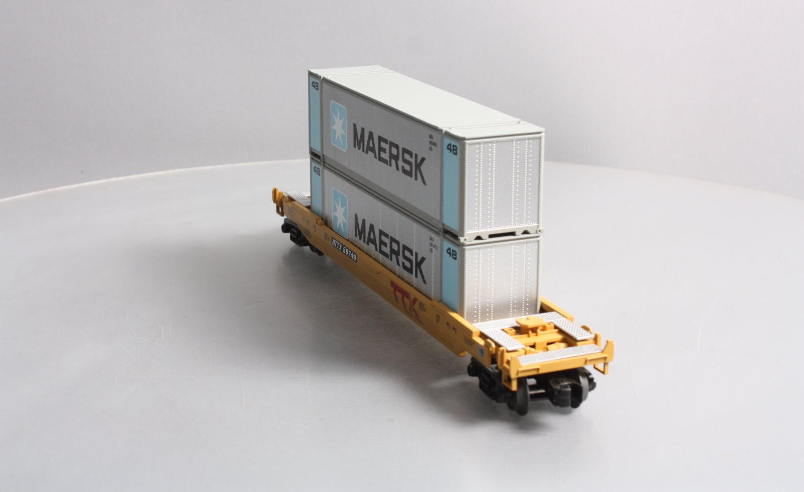MTH 30-76599 O Gauge TTX Husky Stack Car #59749