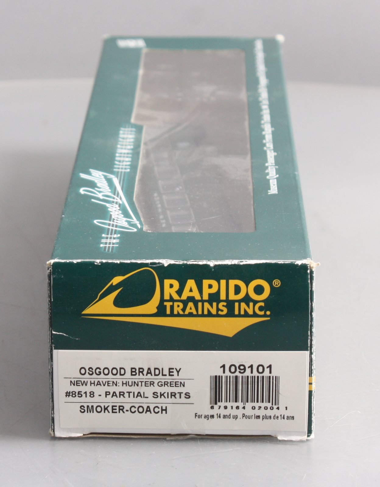 Rapido Trains 109101 HO Scale New Haven 10-Window Smoker Coach #8518