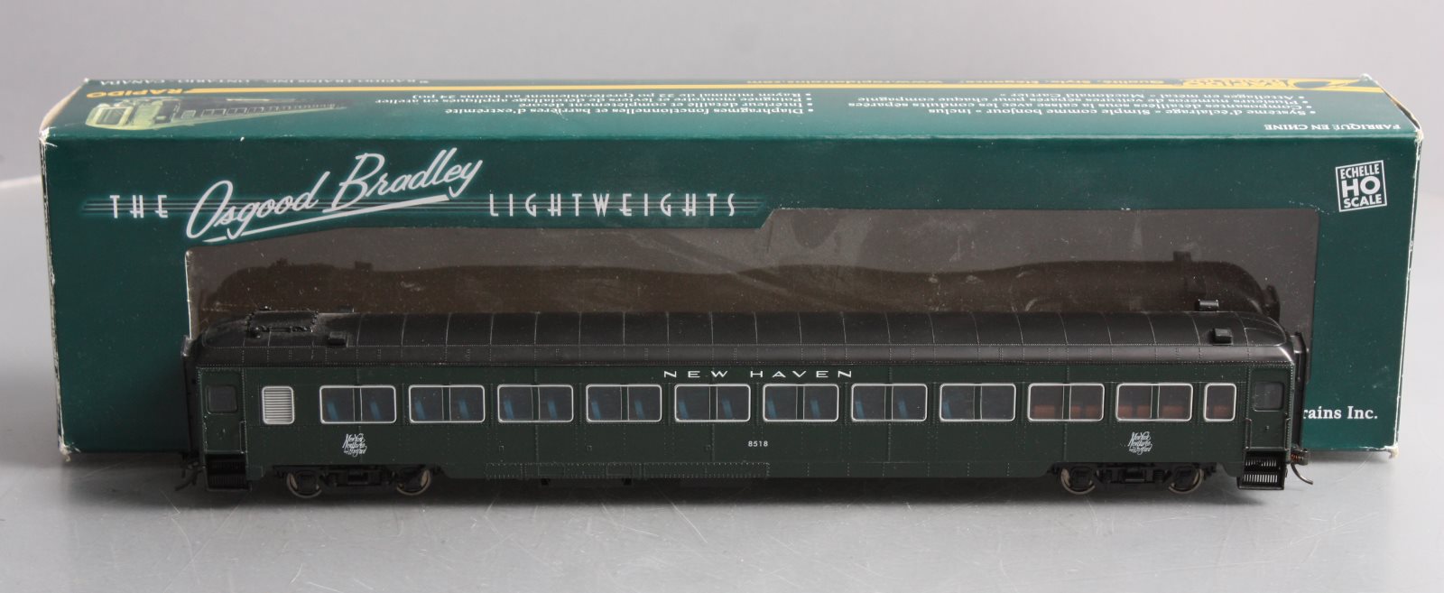 Rapido Trains 109101 HO Scale New Haven 10-Window Smoker Coach #8518