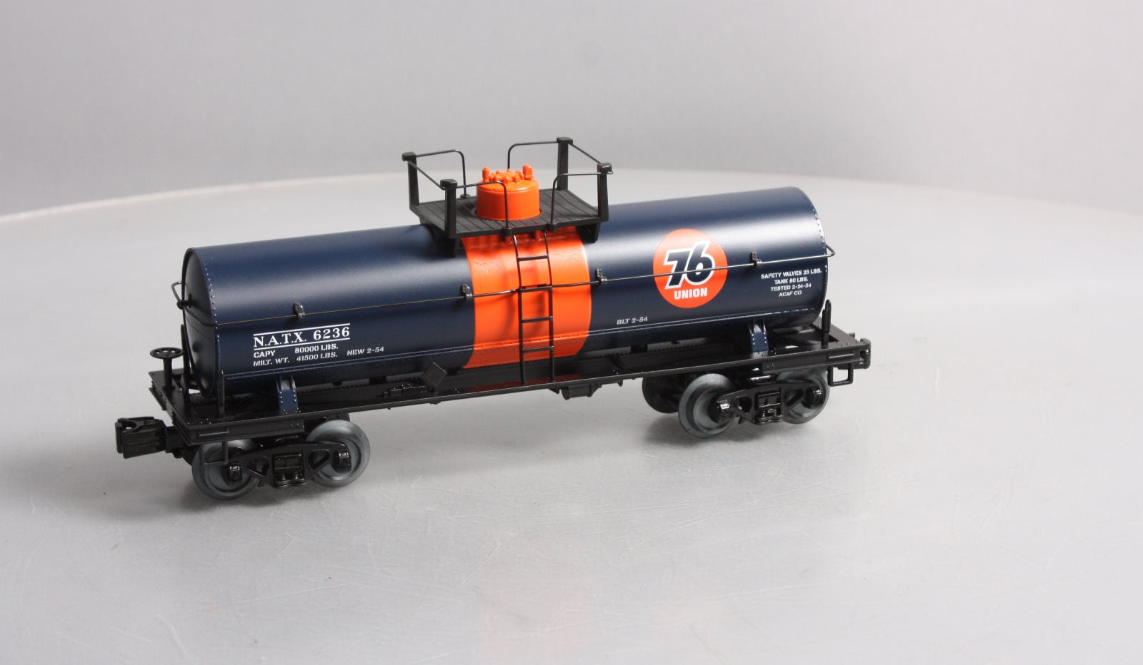 MTH 30-73495 O Union 76 RailKing Tank Car #6236