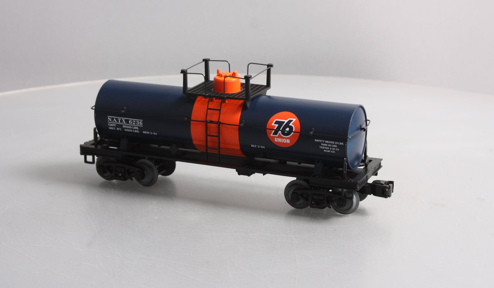 MTH 30-73495 O Union 76 RailKing Tank Car #6236