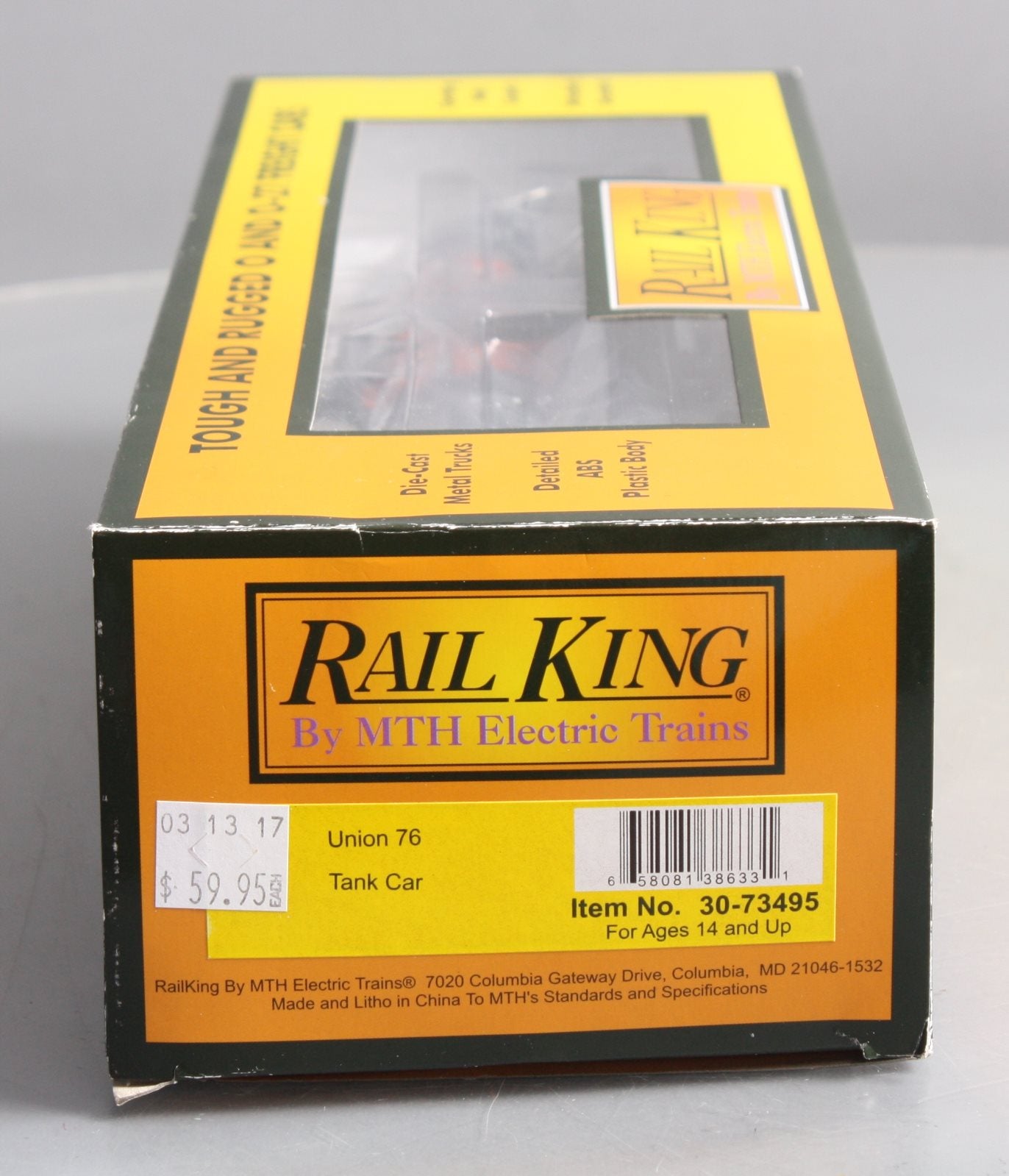 MTH 30-73495 O Union 76 RailKing Tank Car #6236