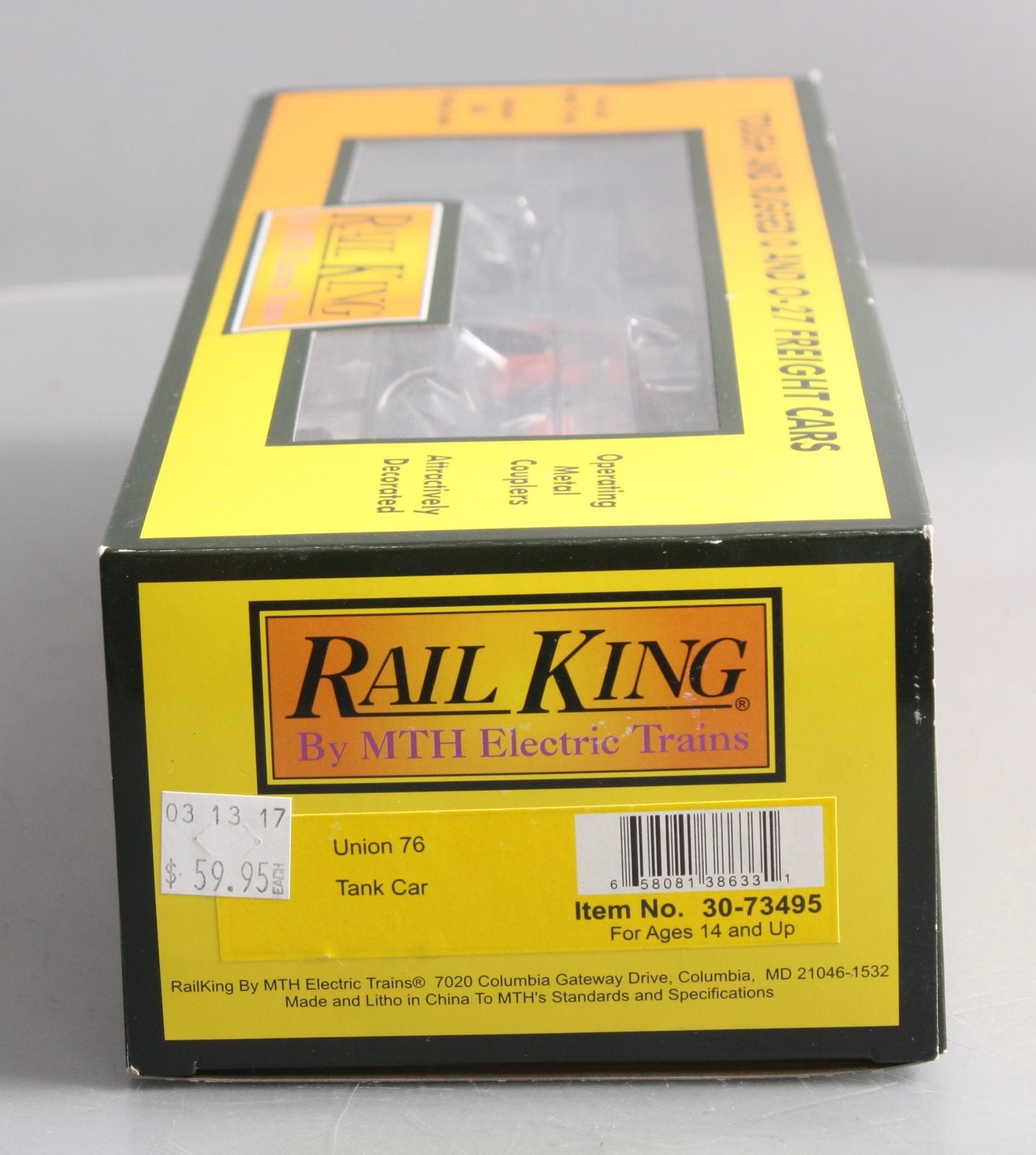 MTH 30-73495 O Union 76 RailKing Tank Car #6236