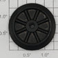 Pride Lines 1100-12 Disney Mickey Mouse Die-ast Black Wheel-No Eccentr Stud