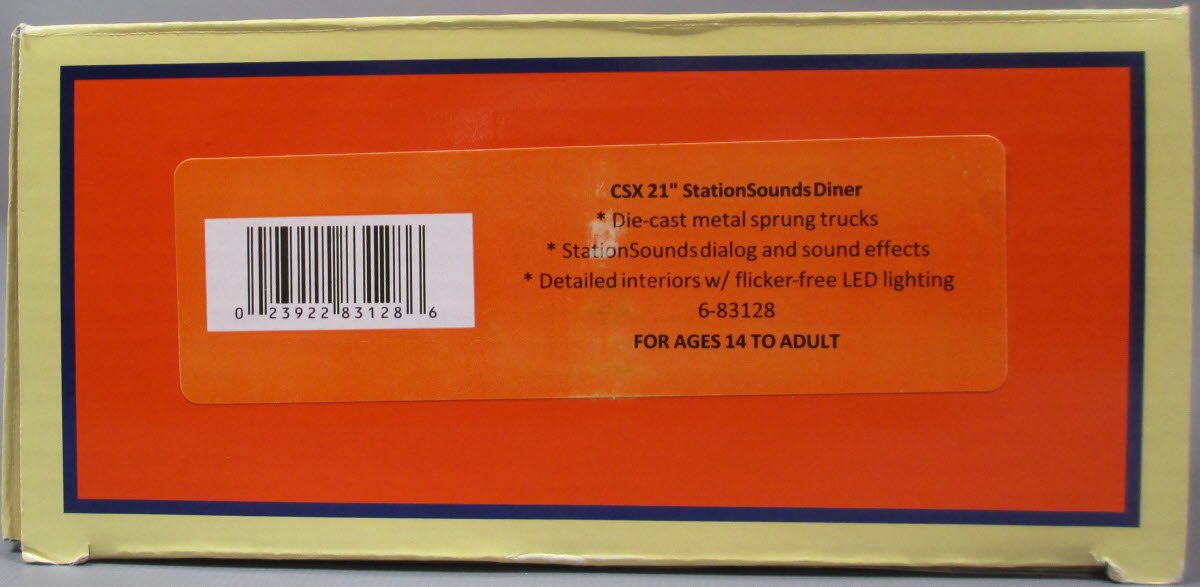 Lionel 6-83128 O CSX StationSounds Diner
