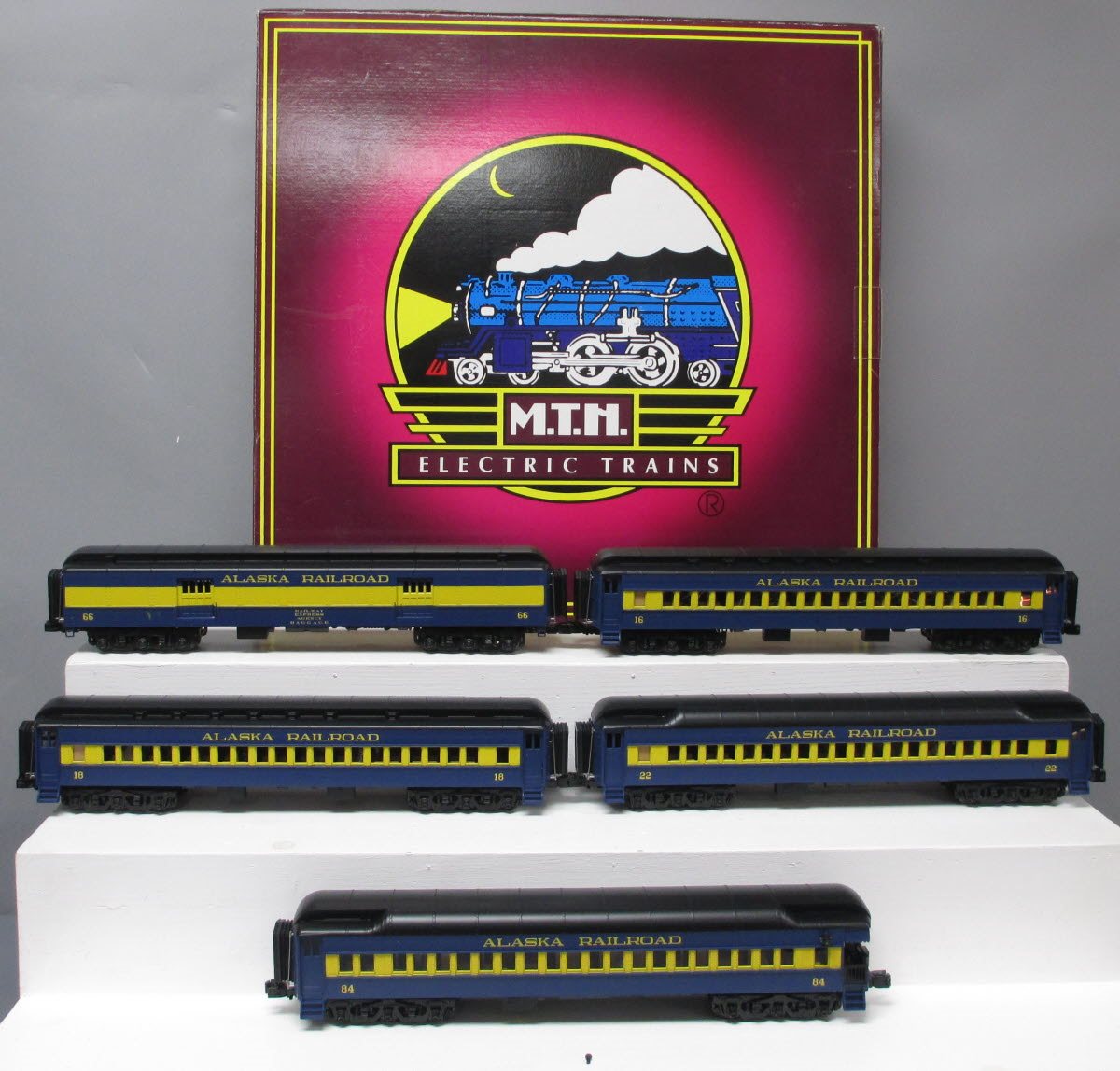MTH 20-40020 O Alaska Railroad Premier 70' Madison Passenger Car Set (Set of 5)