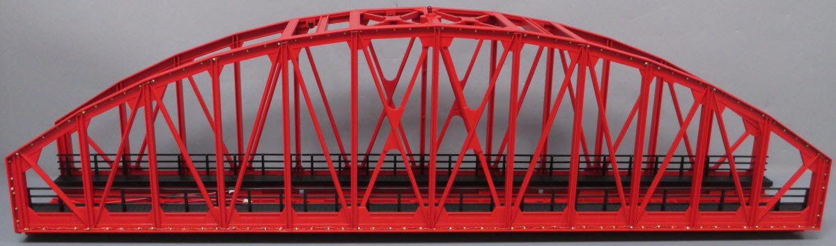 MTH 40-1115 O RealTrax Steel Arch Bridge with Operating Christmas Lights
