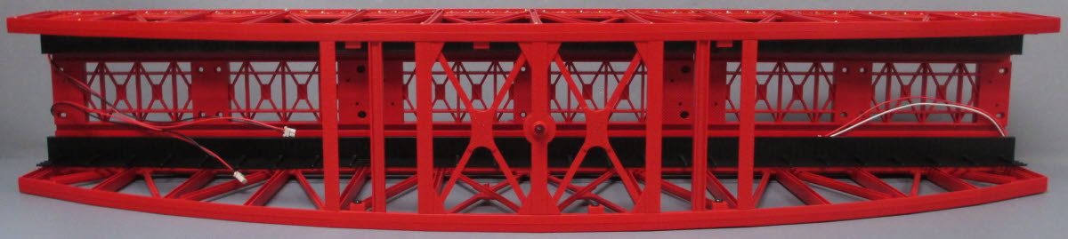 MTH 40-1115 O RealTrax Steel Arch Bridge with Operating Christmas Lights