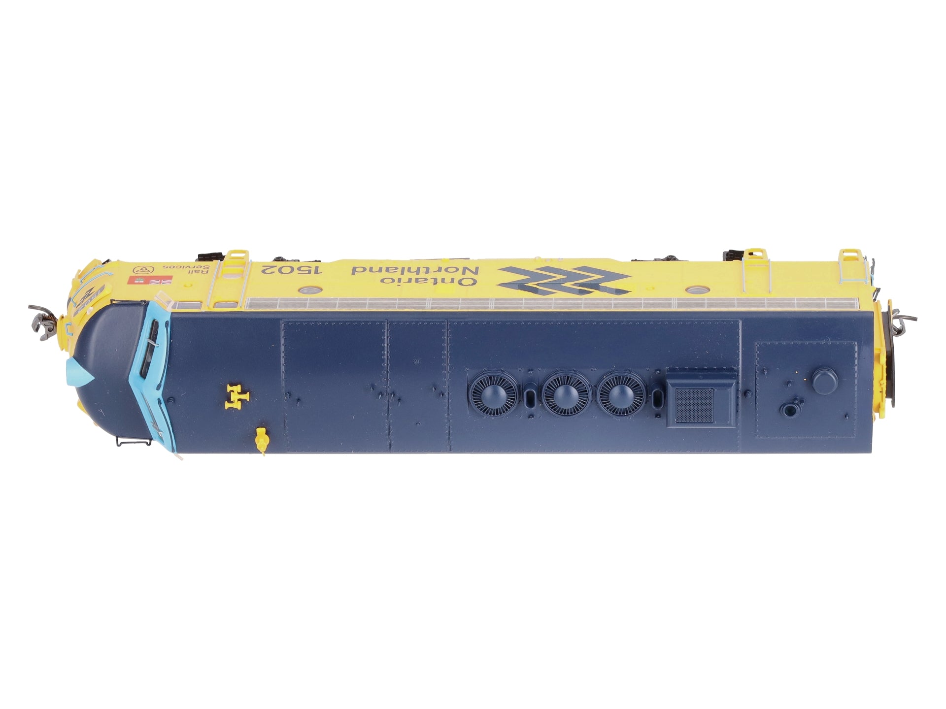 Rapido Trains 222529 HO Ontario Northland GMD FP7 Chevron Diesel Loco #1502
