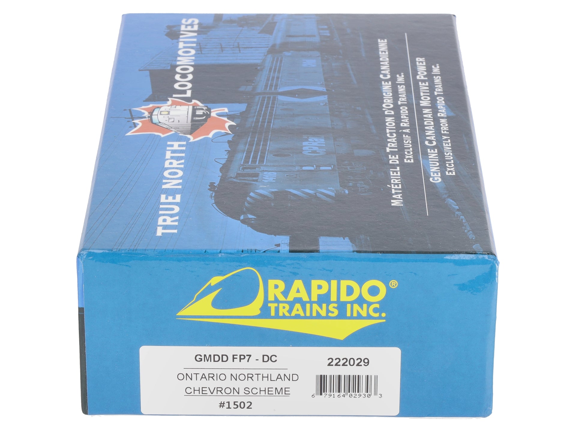 Rapido Trains 222529 HO Ontario Northland GMD FP7 Chevron Diesel Loco #1502
