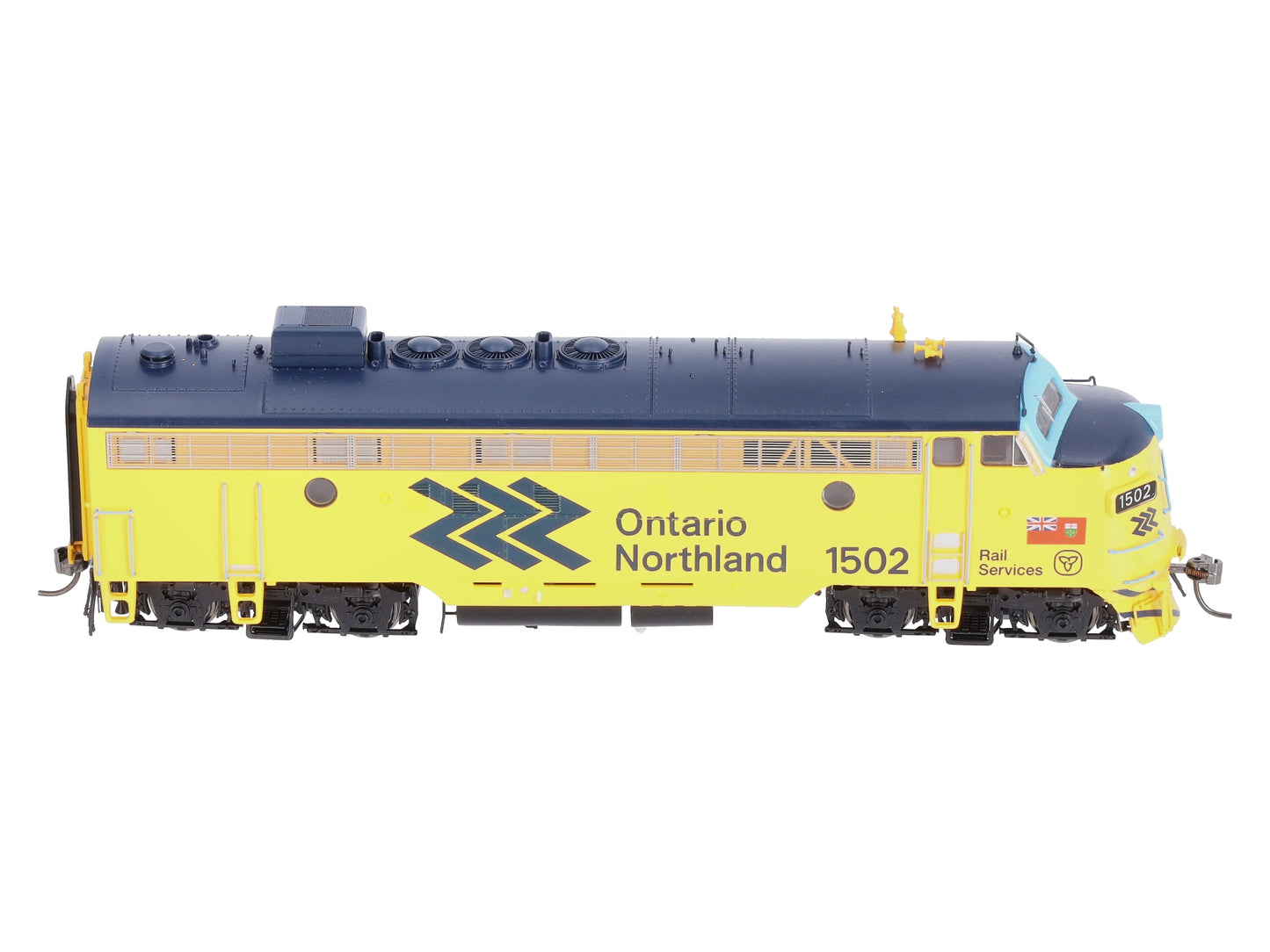 Rapido Trains 222529 HO Ontario Northland GMD FP7 Chevron Diesel Loco #1502